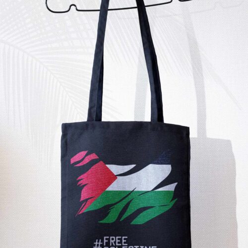 Web-black-tote-bag-#free-Pal-est-ine