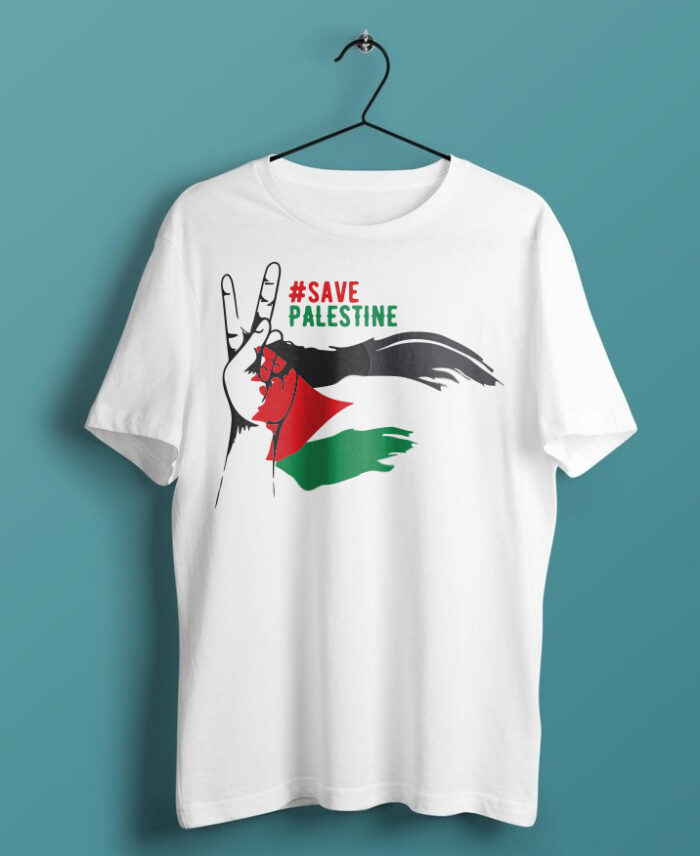 Web-white-Tshirt-#save-palestine