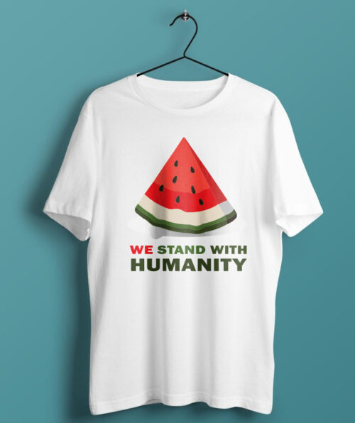 White-t-shirt-we-stand-with-humanity